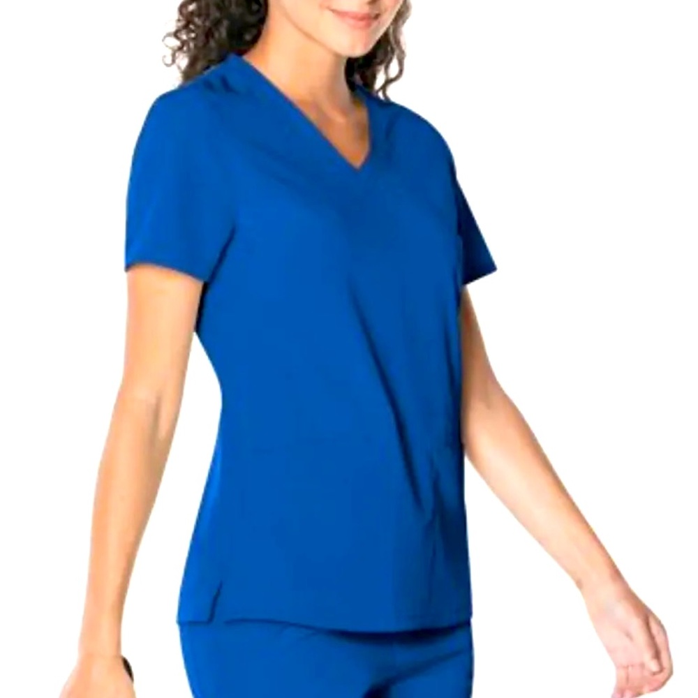 Urbane Performance Women’s Royal Blue Top Medium & Pants Small Scrub Set